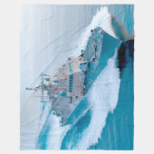 沿岸戦闘艦 – LCS-13 フリースブランケット (正面)