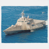 沿岸戦闘艦 – LCS-4 フリースブランケット (正面(横))