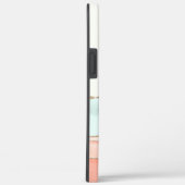 沿岸抽象芸術の水色(名前とモノグラム) Case-Mate iPhoneケース (裏面 / 右)