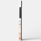 沿岸抽象芸術の水色(名前とモノグラム) Case-Mate iPhoneケース (裏面 / 左)