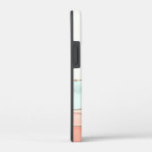 沿岸抽象芸術の水色（名前とモノグラム） Case-Mate iPhoneケース (裏面 / 右)