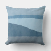 沿岸抽象芸術シェードオブブルー装飾用クッション クッション (正面)