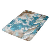 沿岸抽象芸術波旋回縁ど バスマット (アングル)