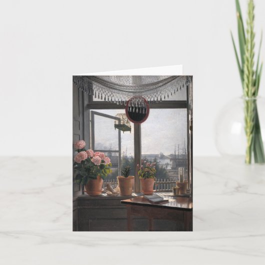 沿岸招待状：オープン・ウィンドウ&シースケープ ノートカード (正面)