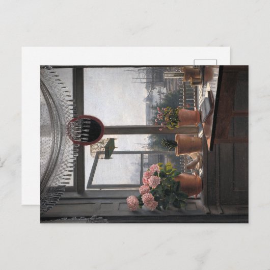 沿岸招待状：オープン・ウィンドウ&シースケープ ポストカード (正面/裏面)