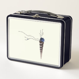 沿岸日本フローラ詩芸術新学期 メタルランチボックス