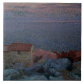 沿岸景色(キャンバスの油) タイル (正面)