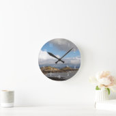 沿岸景観·灯台 ラウンド壁時計 (ホーム)
