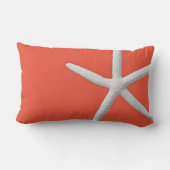 沿岸暗色サンゴ熱帯白ヒトデビーチ ランバークッション (裏面)