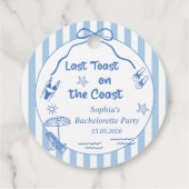 沿岸最後の乾杯！ 海岸での独身最後の週末 フェイバータグ (裏面)