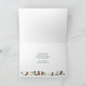 沿岸村ベビーシャワー写真ありがとう カード (内部)