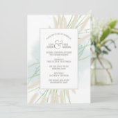 沿岸植物学結婚式招待状 招待状 (スタンド正面)