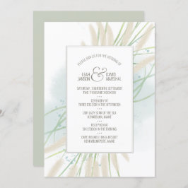 沿岸植物学結婚式招待状 招待状