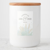 沿岸植物学結婚院 フードラベル (正面)