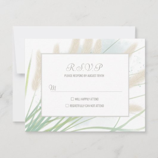 沿岸植物学結婚院 出欠カード (正面)