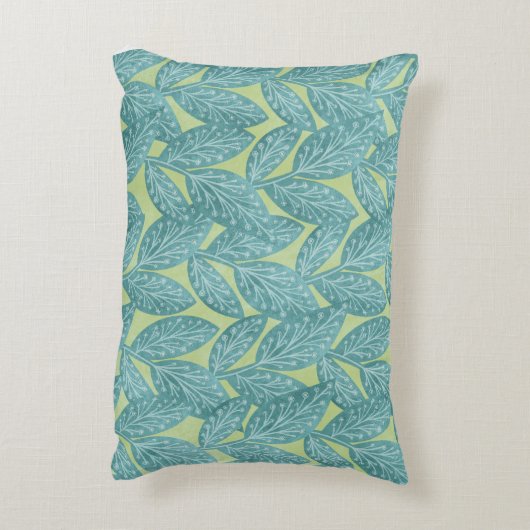 沿岸植物緑アクセント枕 アクセントクッション (裏面(縦))