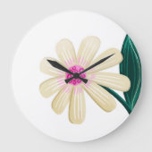 沿岸植物花の壁時計 ラージ壁時計 (正面)