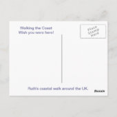 沿岸歩行の郵便はがき(1) ポストカード (裏面)