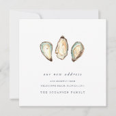 沿岸水の色の牡蠣アドレスの変更を移動 案内状 (正面)