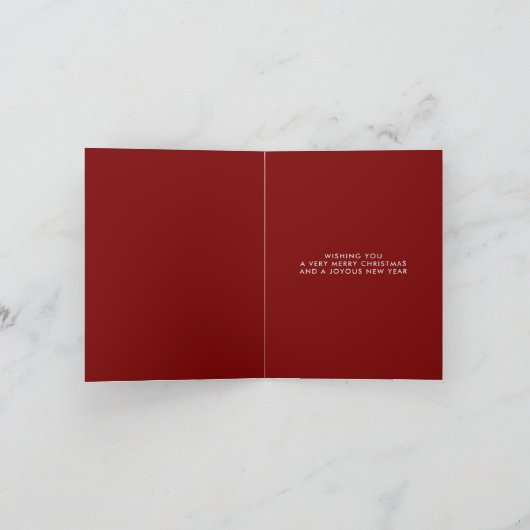 沿岸水の色シーホースのクリスマスホリデーカード シーズンカード (内部)