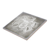 沿岸水彩タコスシルバーピューターニュートラル タイル (側面)