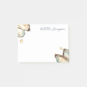 沿岸水彩パーソナライズされた牡蠣 ポストイット (正面)