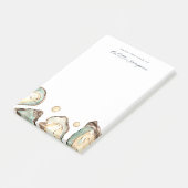 沿岸水彩パーソナライズされた牡蠣 ポストイット (アングル)