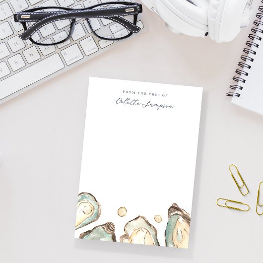 沿岸水彩パーソナライズされた牡蠣 ポストイット