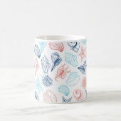 沿岸水色のシーシェルコーヒーマグ コーヒーマグカップ (中央)