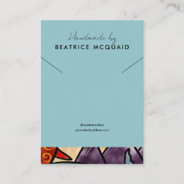 沿岸水色クジラ |ネックレスディスプレイカード 名刺