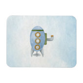 沿岸水色ブルー航海の潜水艦 マグネット (横)