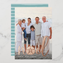 沿岸水路 |クリスマスの縦写真 箔シーズンカード