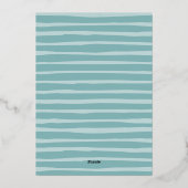 沿岸水路 |クリスマスの縦写真 箔シーズンカード (裏面)