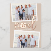 沿岸水路 | 2フォトクリスマス 箔シーズンカード (正面)