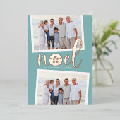 沿岸水路 | 2フォトクリスマス 箔シーズンカード (立ち正面)