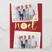 沿岸水路 | 2フォトクリスマス 箔シーズンカード (正面)