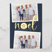 沿岸水路 | 2フォトクリスマス 箔シーズンカード (正面)