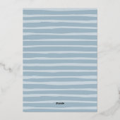 沿岸水路 | Vertical Christmas Photo Silver 箔シーズンカード (裏面)