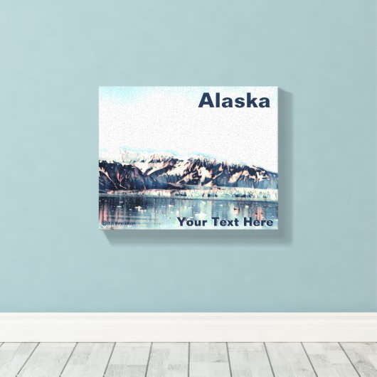 沿岸氷河 キャンバスプリント (インサイチュ (ウッドフロア))