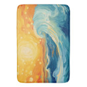 沿岸油彩画の日波 バスマット (正面縦)