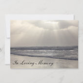 沿岸波の告別式の発表 招待状 (正面)