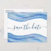 沿岸波の水の色は、日付はがきを保存 ポストカード (正面/裏面)