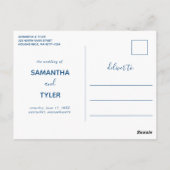 沿岸波の水の色は、日付はがきを保存 ポストカード (裏面)