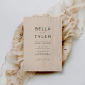 沿岸流木砂ビーチモダン海結婚ズ 招待状