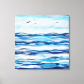 沿岸海キャンバス印刷 キャンバスプリント (正面)