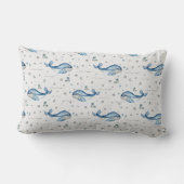 沿岸海クジラテーマ子供部屋名ピロー ランバークッション (裏面)
