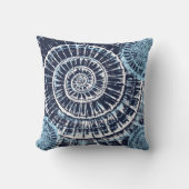 沿岸海シェルブルーホワイト クッション (正面)