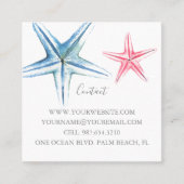 沿岸海ヒトデカスタムィー スクエア名刺 (正面)