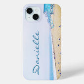 沿岸海ビーチシーグルス写真名前をカスタムする Case-Mate iPhoneケース (裏面)