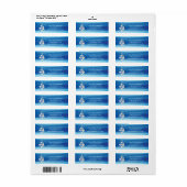 沿岸海ビーチシーシェルクリスマスツリー ラベル (フルシート)